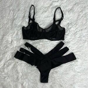 VS Lingerie Set Black